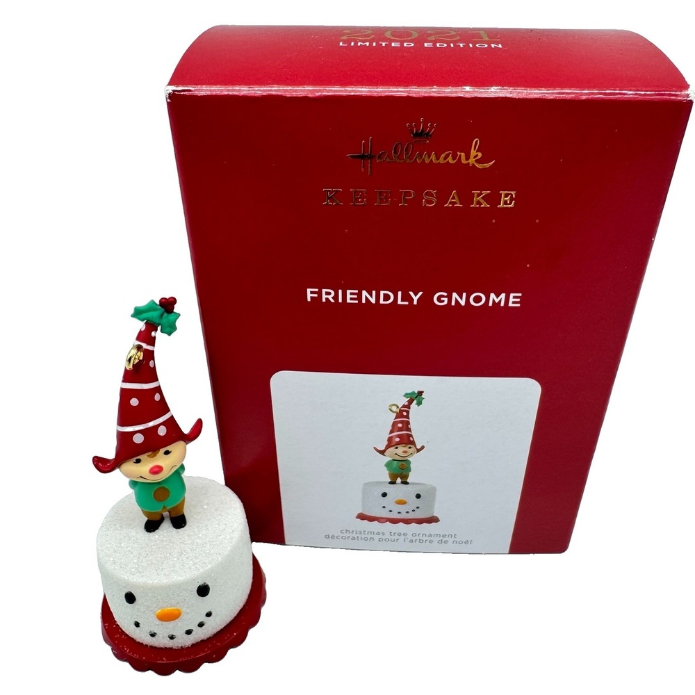 Hallmark Keepsake Christmas Ornament 2021 FRIENDLY GNOME Limited Edition H54